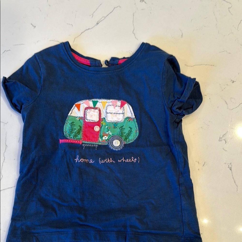 NEXT . Kids Blue T-Shirt with Camper Design